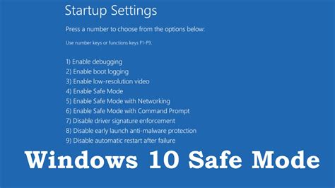 How to boot in safe mode