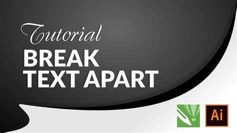 How to break apart text in illustrator