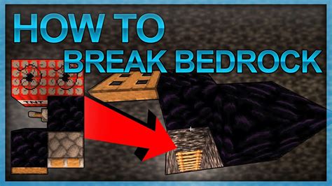 How to break bedrock in minecraft survival