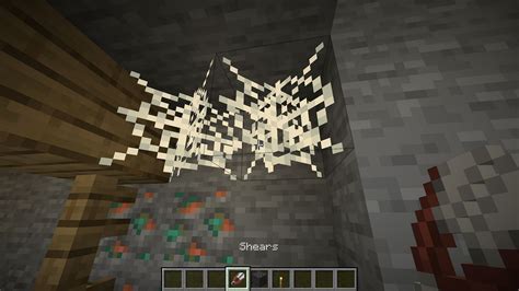 How to break cobwebs in minecraft