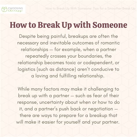 How to break up with someone you live with. Schedule plans with friends. "In the early days after a break-up, you're likely not to feel great, so try to distract yourself as much as possible," says Lester. "Make plans with friends so you don't have time to wallow." Book a dinner date with your best friend—and if it turns into an hours-long hang, all the better. 