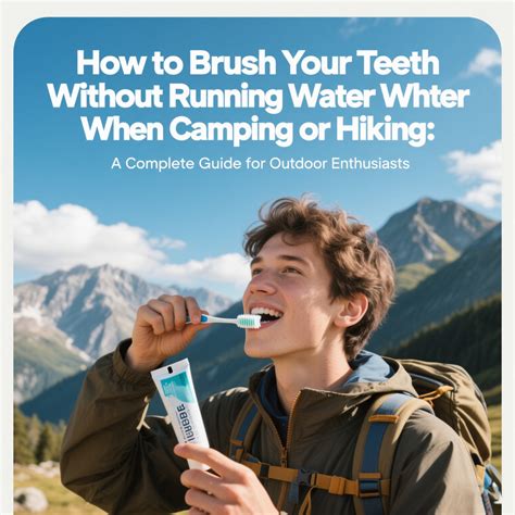 How to brush your teeth without running water