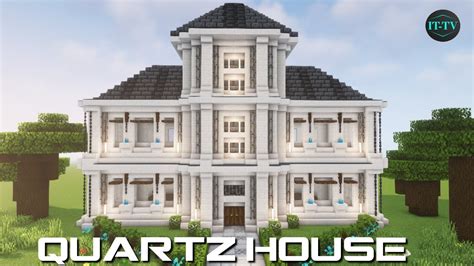 How to build a QUARTZ HOUSE in minecraft TUTORIAL YouTube