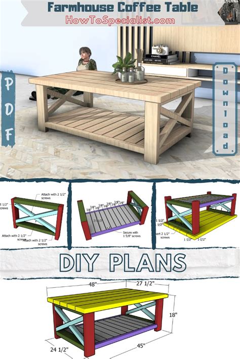How to build a coffee table HowToSpecialist How to Build, Step by