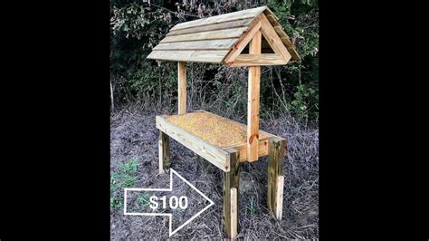Building the bottom. Build the bottom of the feeder from a piece of 1×6 lumber. Add glue to the joints, align the edges flush and make sure the corner is right-angled. Use 2″ brad nails to secure the back to the bottom component. Continue the project by fitting the sides to the squirrel feeder.. 