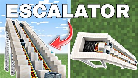 How to build a escalator in minecraft