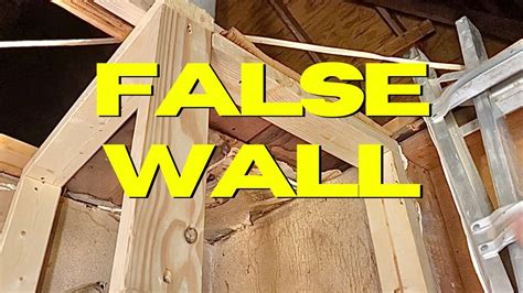 How to build a false wall easy. YouTube