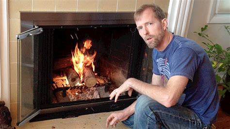 How to build a fire in a fireplace. 