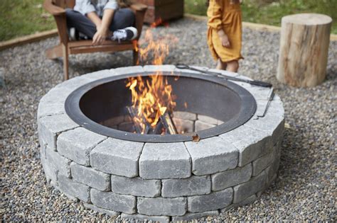 How to build a fire pit without digging.  The first step to making a basic...
