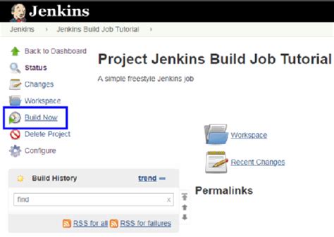 How to build a job in jenkins