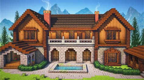 How to build a minecraft mansion tutorial
