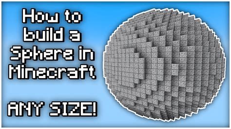 How to build a minecraft sphere