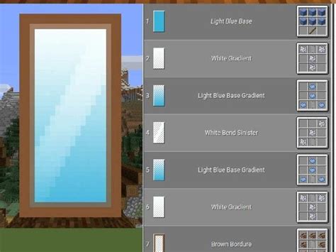 How to build a mirror in minecraft