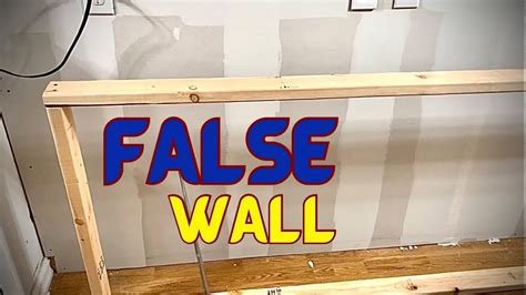 How to build a short false wall YouTube