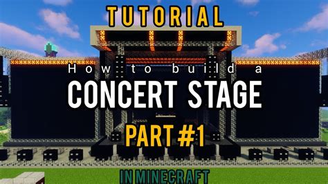 How to build a stage in minecraft