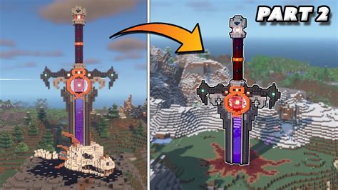 How to build a sword on minecraft