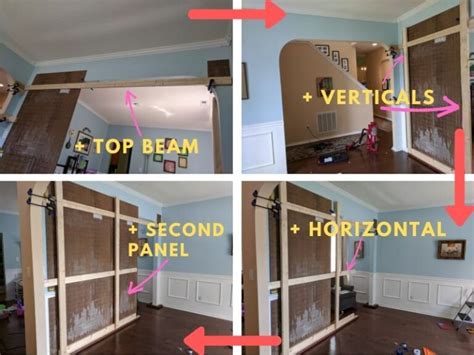 How to build a temporary wall to divide a room for a private office or
