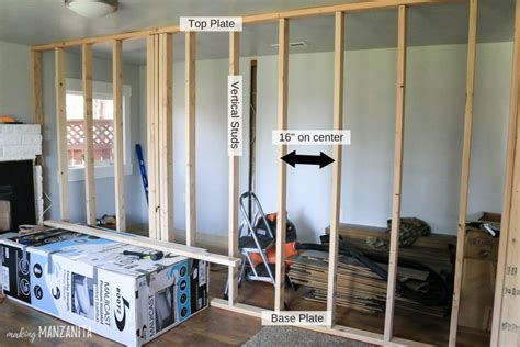 How to build a wall. Here’s my advice on how to build a wall-to-wall closet: 1. Get your materials ready first. 2. Start by framing your walls with 2x4s at 16″ oc (on center) 3. Then frame your top plates (horizontal pieces) at 24″ oc … 