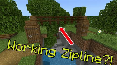 How to build a zipline in minecraft
