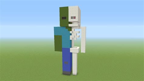 How to build a zombie in minecraft