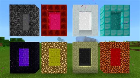 How to build all portals in minecraft