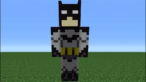 How to build batman in minecraft