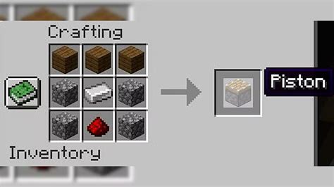 How to build piston in minecraft