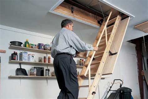 How to build pull down attic stairs