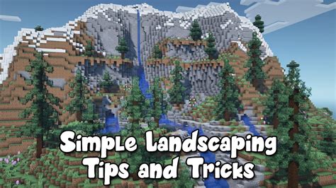 How to build terrain in minecraft