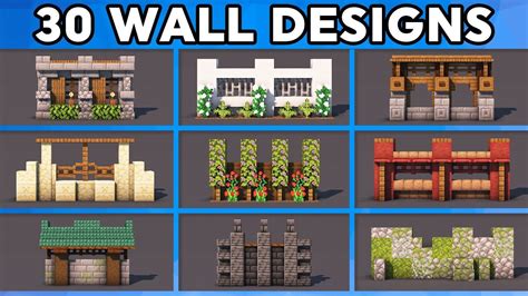 How to build walls in minecraft