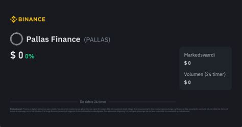 How to buy Pallas Finance (PALLAS) Guide – Binance