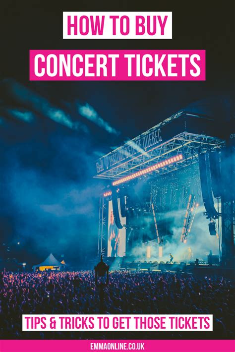 How to buy concert tickets online - Tips to get tickets