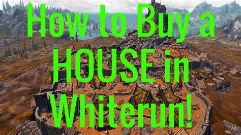How to buy property in whiterun