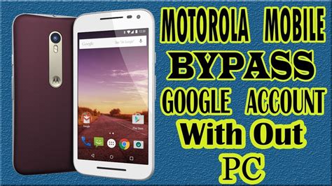 How to bypass Google Account protection in MOTOROLA Moto G Pow…