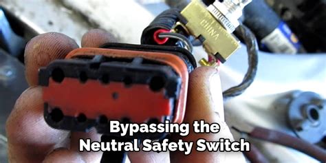 How to bypass neutral safety switch on a boat.  Engine is buttoned up.  Yamaha...