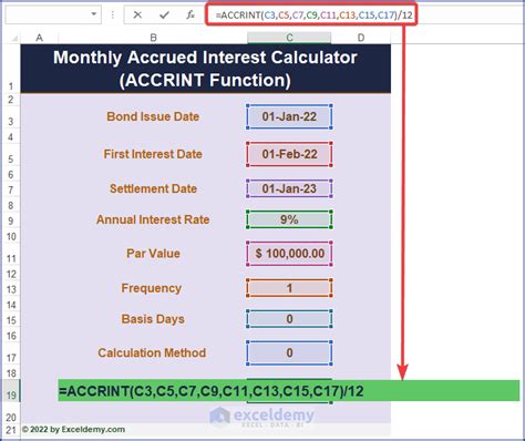 How to calculate accumulated interest in excel