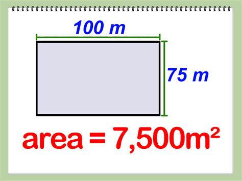 How to calculate area in square meter