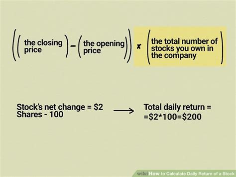 How to calculate average daily return of a stock.  Discover the difference...