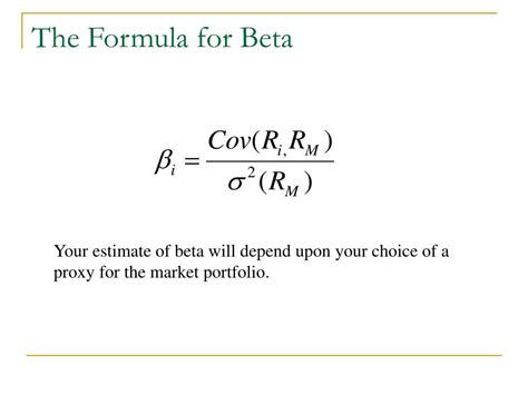 How to calculate beta in capm model
