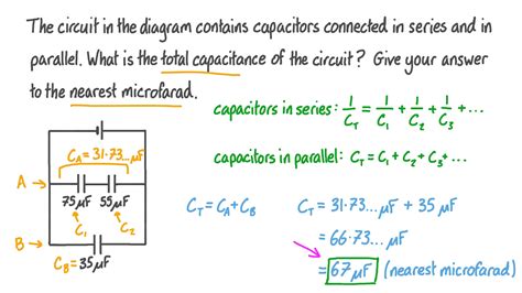 How to calculate capacitance in series