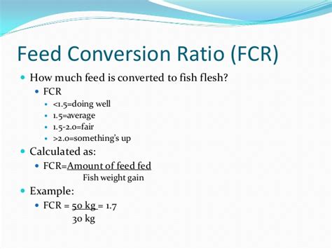 How to calculate fcr in fish