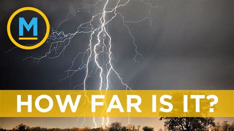 How to calculate how far lightning is