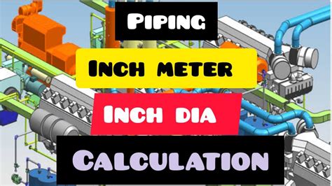 How to calculate inch dia in piping