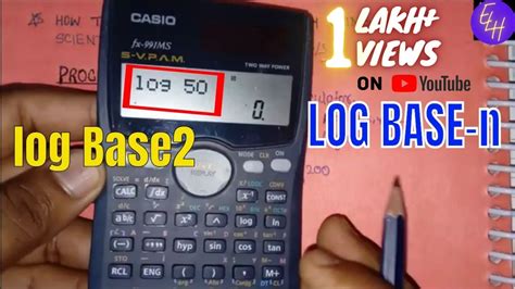 How to calculate log in scientific calculator