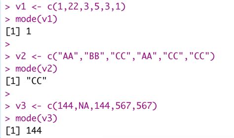 How to calculate mode in r