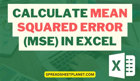 How to calculate mse in excel