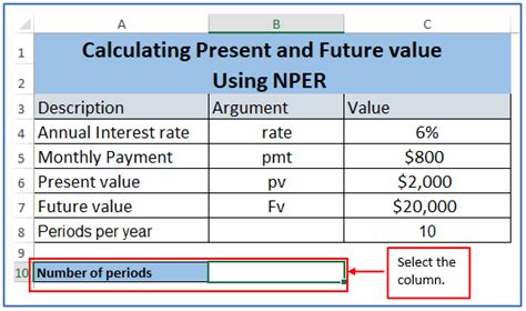 How to calculate nper in excel