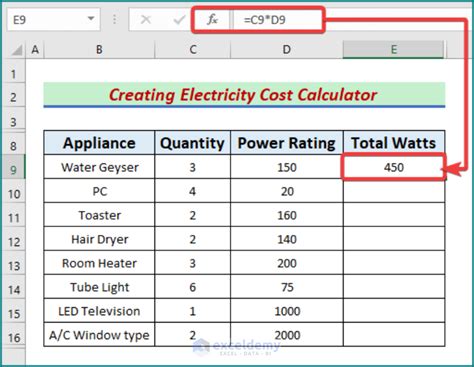 How to calculate power in excel