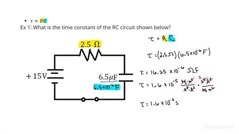 How to calculate time constant of rc circuit.  Unlock powerful functions with our scien...