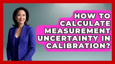 How to calculate uncertainty in calibration